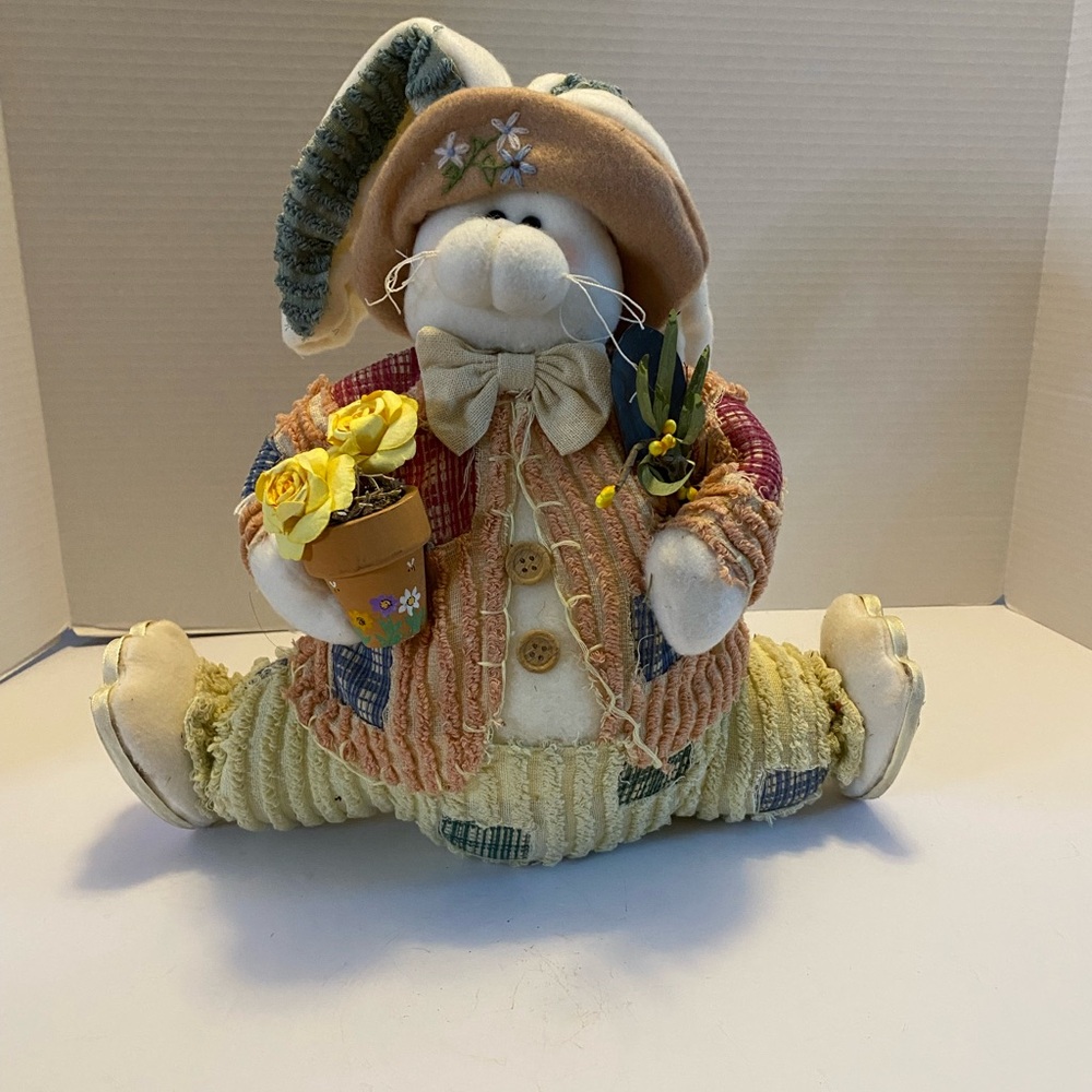 Bunny Rabbit Chenille Clothing Large Floppy Ears / Country  Soft Fleece Cozy